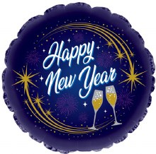 Happy New Year, Twilight • Standard Size 18" Mylar Helium Balloon