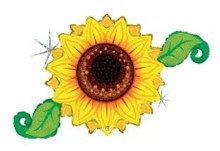 Flower, Sunflower Holographic • Jumbo 46in. Mylar Helium Balloon