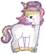 Unicorn, Pastel Shape • Jumbo 36in. Mylar Helium Balloon