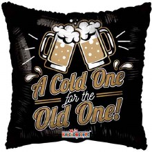 Alcohol • A Cold One For The One • Standard Size 18in. Mylar Helium Balloon