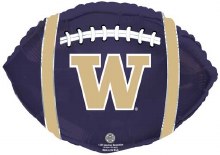 Huskies, Football • Standard Size 18in. Mylar Helium Balloon