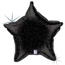 Standard Size Star ~ BLACK HOLOGRAPHIC 21"