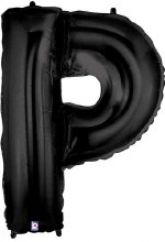 Jumbo 40in. Letter Mylar ~ Black P