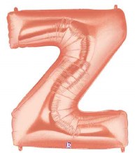 Jumbo 40in. Letter Mylar ~ Rose Gold Z