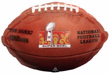 Superbowl LIX Football Shape • Jumbo 31" Mylar Helium Balloon