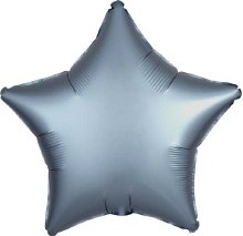 Standard Size Star ~ BLUE SLATE SATIN 19" {special order only}