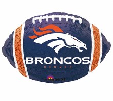 Standard Size / Football Broncos Mylar ~ 18" {special order only}