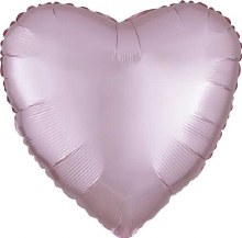 MYLR Heart SATIN PAS Pink 17"