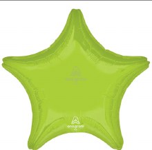 Star Shape • 18" Standard Size Mylar Helium Balloon • GREEN, VIBRANT