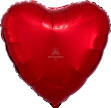 Heart Shape • 36in. Jumbo Mylar Helium Balloon • RED