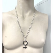 Necklace Female Symbol Silver
