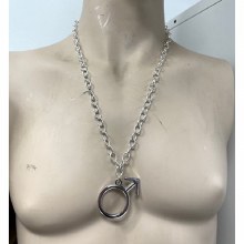 Necklace Male Symbol Silver
