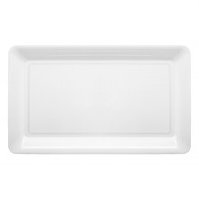 Tray Rec White Plastic