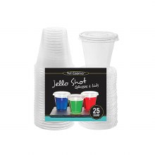 Shot Glasse 2oz w/Lid 25ct