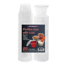 Gelatin Shot Glasses 2.5oz w/  Lids 50ct