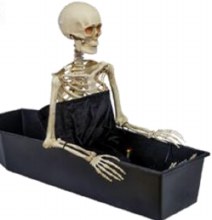Skeleton RisingInCoffin 47"