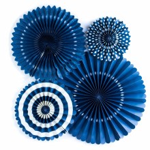 Party Fans Navy 4pk