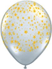 Blln 11" Clear w/ Gold Stars