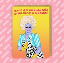 Juno Birch Happy Birthday Card • BLANK INSIDE