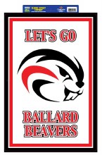 Ballard Beavers Sign 20"x 14"