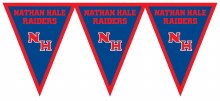 Nathan Hale Raiders Pennant Banner 7.4ft x 11in