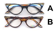 Retro Cat Eye Glasses w/ Gems (ONLY ONE/PLEASE SPECIFY CHOICE AT CHECKOUT)