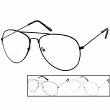 Sunglasses Aviator Clear Lens