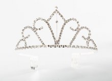 Tiara Rhinestone Silver 6S