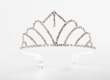 Tiara Rhinestone Silver 8S