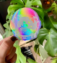 Sticker Astronaut Helmet Holo