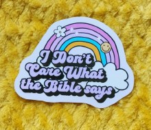 Sticker Don't Care Bible