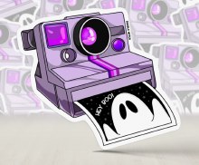 Sticker Ghost Polaroid