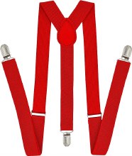 Suspenders Red