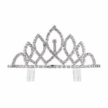 Tiara Silver Rhinestone 2S