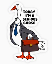Sticker Serious Goose