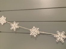 Snowflake Garland Wood 5ft