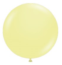 Tuftex 17" Uninflated Latex • 50 Count Bag • Warm, Lemonade