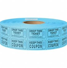 Ticket Roll Double 2000pc Blue