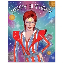 David Bowie Ziggy Stardust Happy Birthday Card