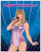 Taylor Swift Eras Happy Birthday Card