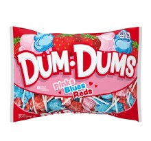 Candy Dum Dums Pink/Blue/Red