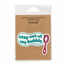 Sticker Bubble Stay Out