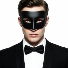 Mask Masquerade Half Black