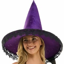 Witch Hat Purple w/ Lace