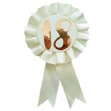 Rose Gold 18th Birthday Badge