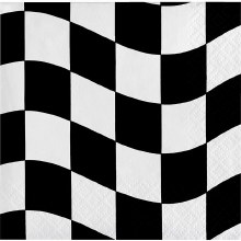 Black/White Checker Bev Nap