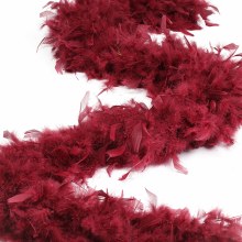 Feather Boa - Burgundy