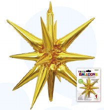 Blln Foil Starburst 27in Gold