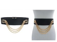 Belt Corset w/ Hanging Chain