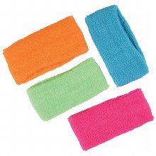 Sweatbands Neon Asst